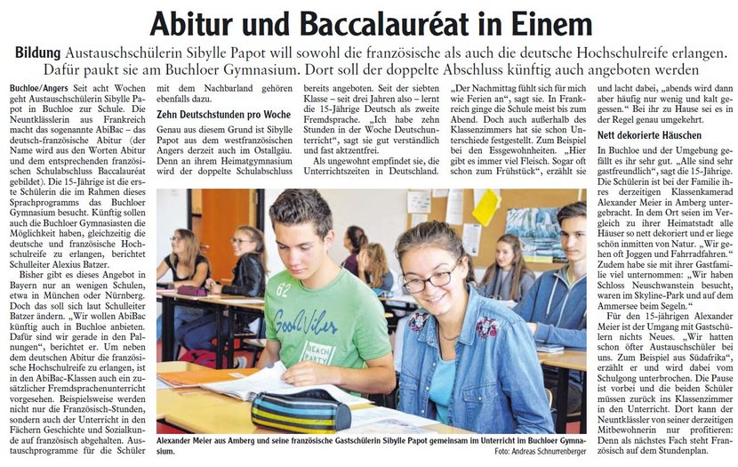 Abitur und Baccalauréat in Einem